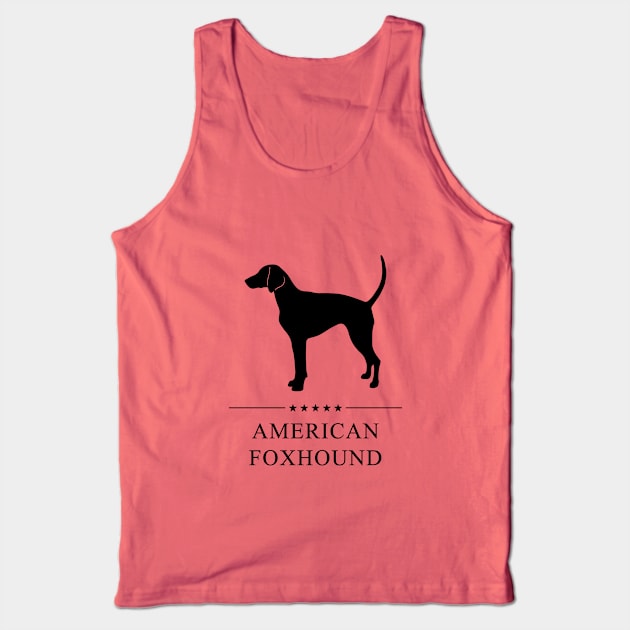 American Foxhound Black Silhouette Tank Top by millersye
